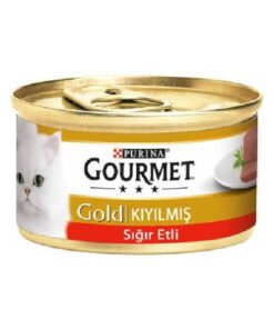 Gourmet Gold Kıyılmış Sığır Etli Kedi Yaş Maması 85gr