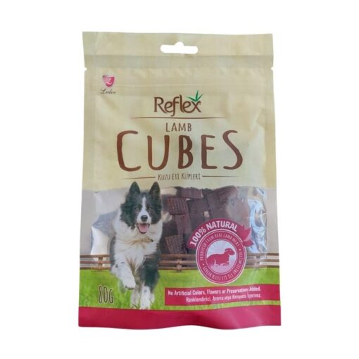 Reflex Kuzu Etli Dilim Küp Köpek Ödülü 80gr