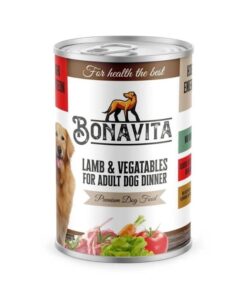 Bonavita Kuzu Etli Yetişkin Köpek Yaş Mama 400gr