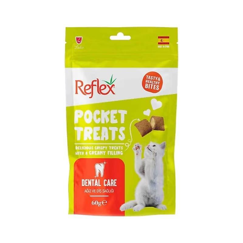 Reflex Pocket Treats Ağız ve Diş Sağlığı Kedi Ödül Maması 60gr