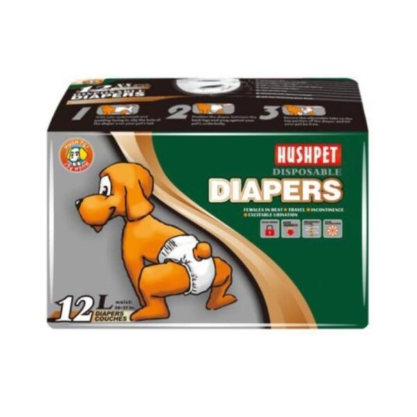 Köpekler İçin Hushpet Diapers Çiş Regl Külot Bezi L Boy