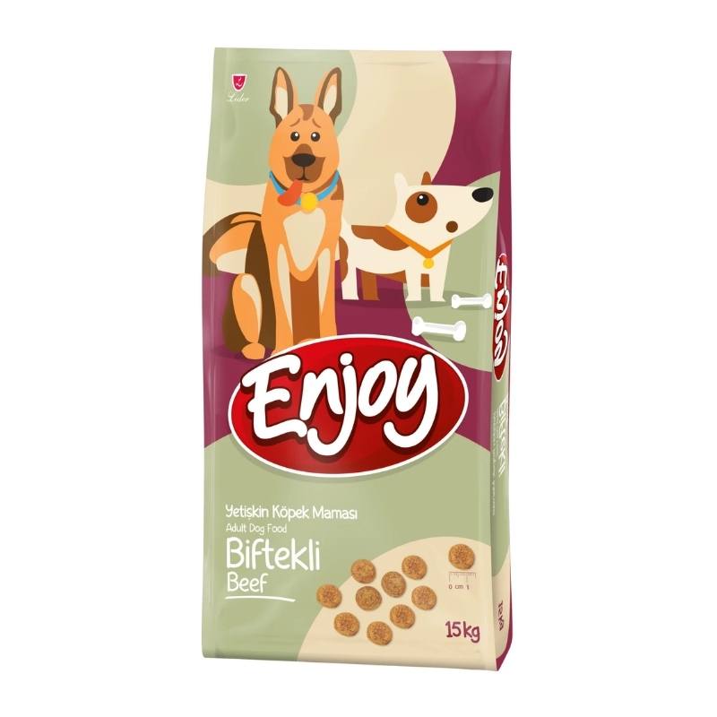 Enjoy Biftekli Yetişkin Köpek Maması 15Kg Paket
