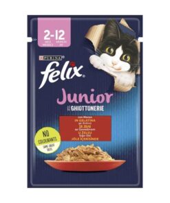 Felix Sığır Etli Junior Yavru Kedi Yaş Mama 85 gr