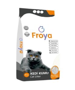 Froya Topaklanan Aktif Karbonlu İnce Taneli Kedi Kumu 10Lt