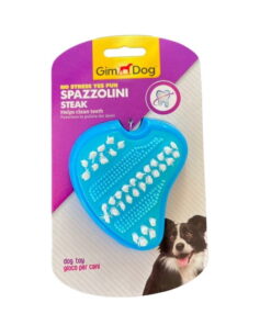 Gimdog Biftek Şekilli Diş Fırçası Köpek Oyuncağı 10x7 cm