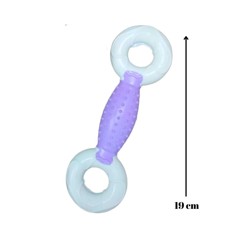 Halka Kemik Şekilli Kauçuk Köpek Oyuncağı 19cm Renk Seçenekli