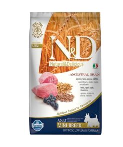 N&D Az Tahıllı Kuzu Etli Mini Küçük Irk Yetişkin Köpek Maması Açık 1Kg Vakumlu