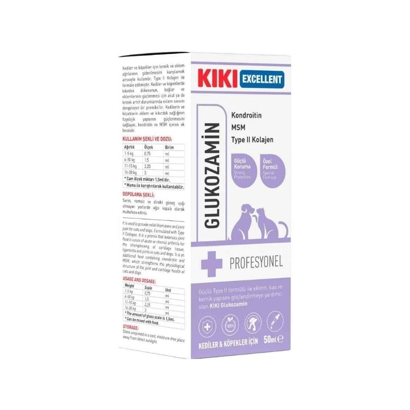Kiki Excellent Glukozamin Kedi ve Köpekler İçin 50ml