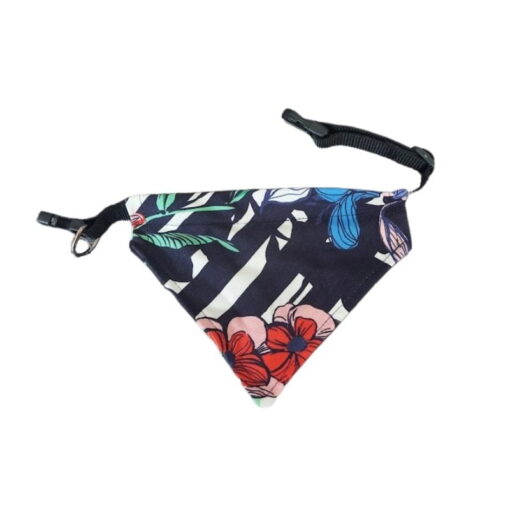 Küçük Irk Köpekler İçin Çiçek Desenli Fular Bandana