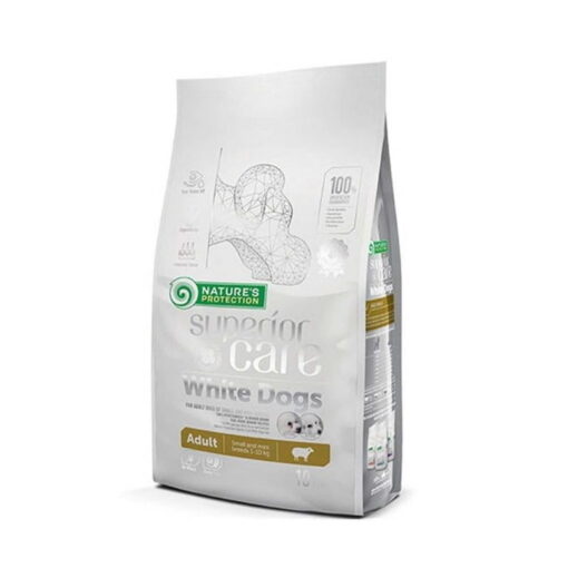 Nature′s Protection Small White Dog Mini Beyaz Köpekler için Kuzu Etli Köpek Maması 4 Kg Paket