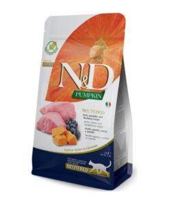 N&D Tahılsız Pumpkin Kuzu Etli Kısır Kedi Maması 1,5Kg Paket