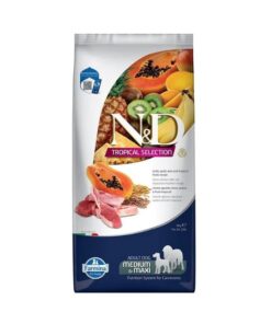 N&D Tropical Kuzu Etli Medium Maxi Yetişkin Köpek Maması 1Kg Vakumlu