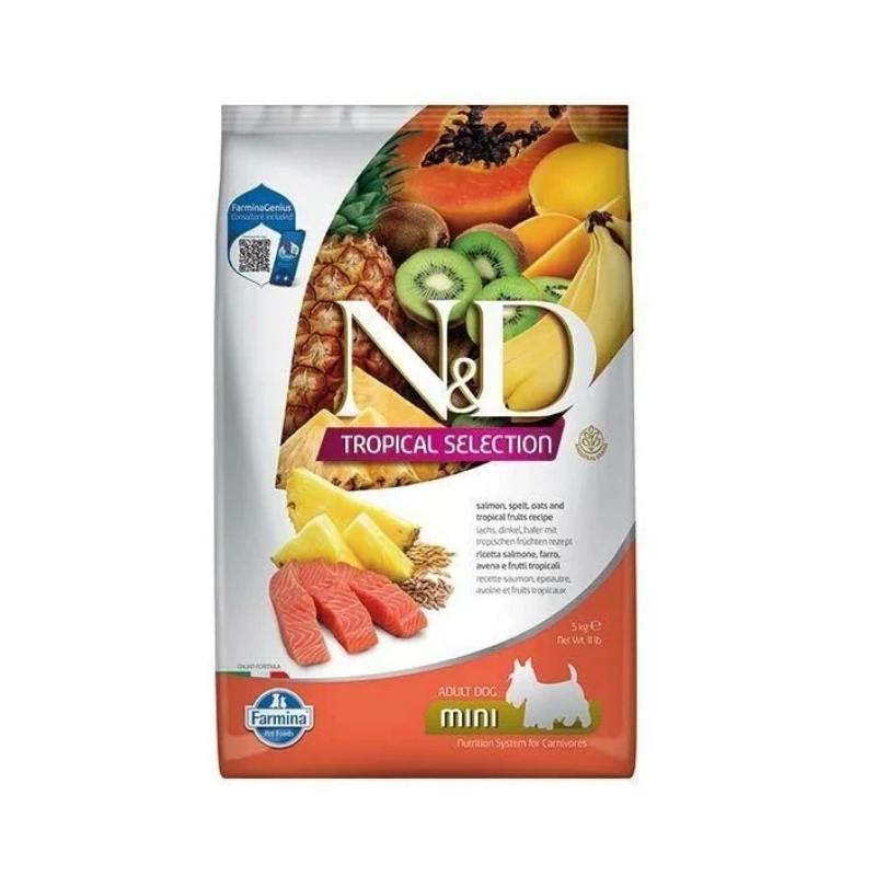 N&D Tropical Somonlu Mini Irk Yetişkin Köpek Maması 5kg Paket