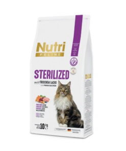 Nutri Feline Somonlu Sterilised Kısır Tahılsız Kedi Maması 10 Kg Paket