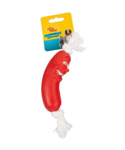 Polo İpli Sosis Köpek Oyuncağı 10,5 Cm