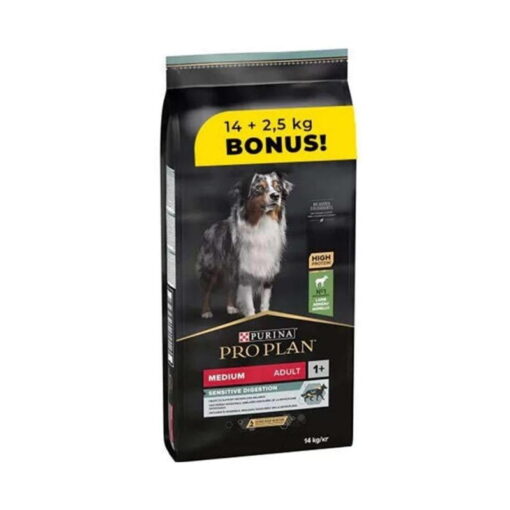 Pro Plan Medium Kuzu Etli Yetişkin Köpek Maması 16,5Kg Paket