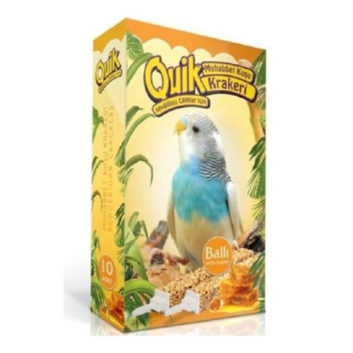 Quik Muhabbet Kuşu Paraket Ballı Krakeri 10lu