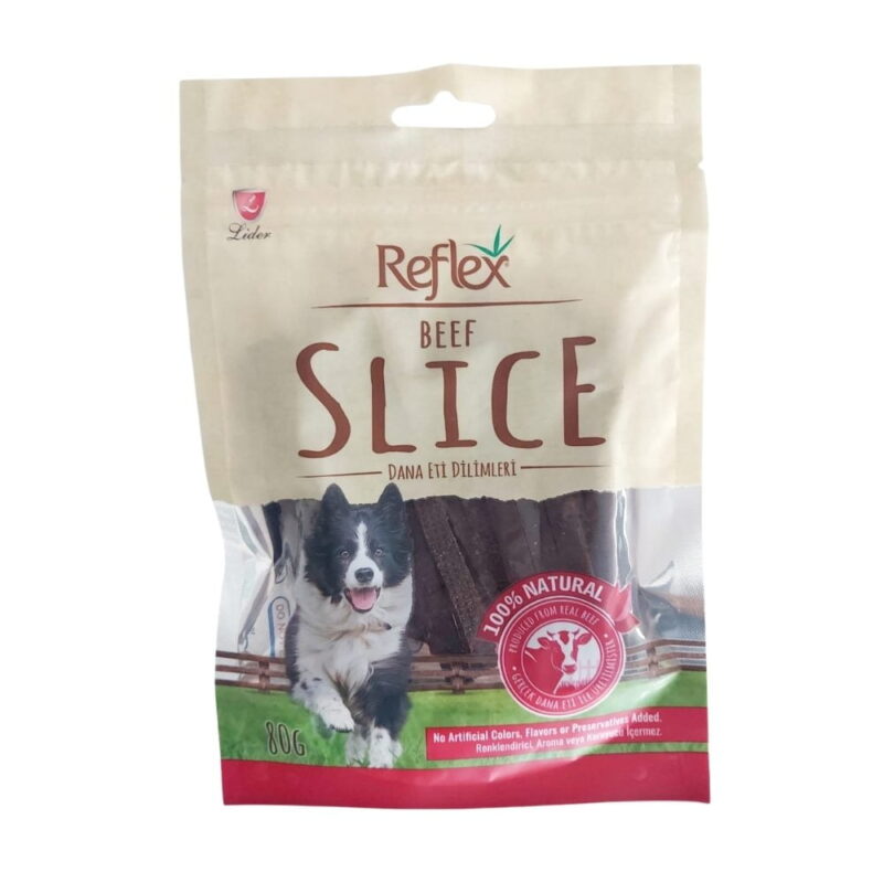 Reflex Beef Slice Dana Dilim Çubuk Köpek Ödülü 80gr