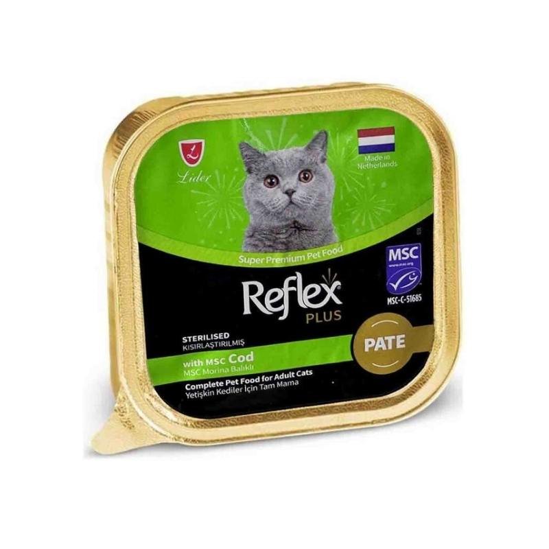 Reflex Plus Pate Kısır Morina Balıklı Kedi Konserve Maması 85gr