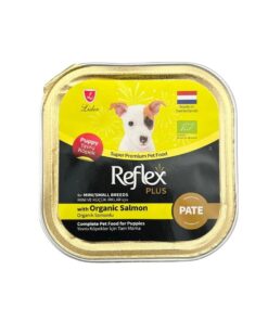 Reflex Plus Pate Organik Somonlu Mini ve Küçük Irk Yavru Köpek Konservesi 85gr