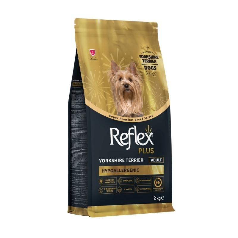 ​Reflex Plus Hipoalerjik Yorkshire Terrier Yetişkin Köpek Maması 2Kg Paket