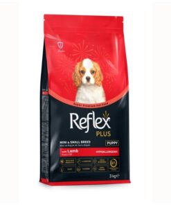Reflex Plus Kuzu Etli Small Mini ve Küçük Irk Yavru Köpek Maması 3Kg Paket