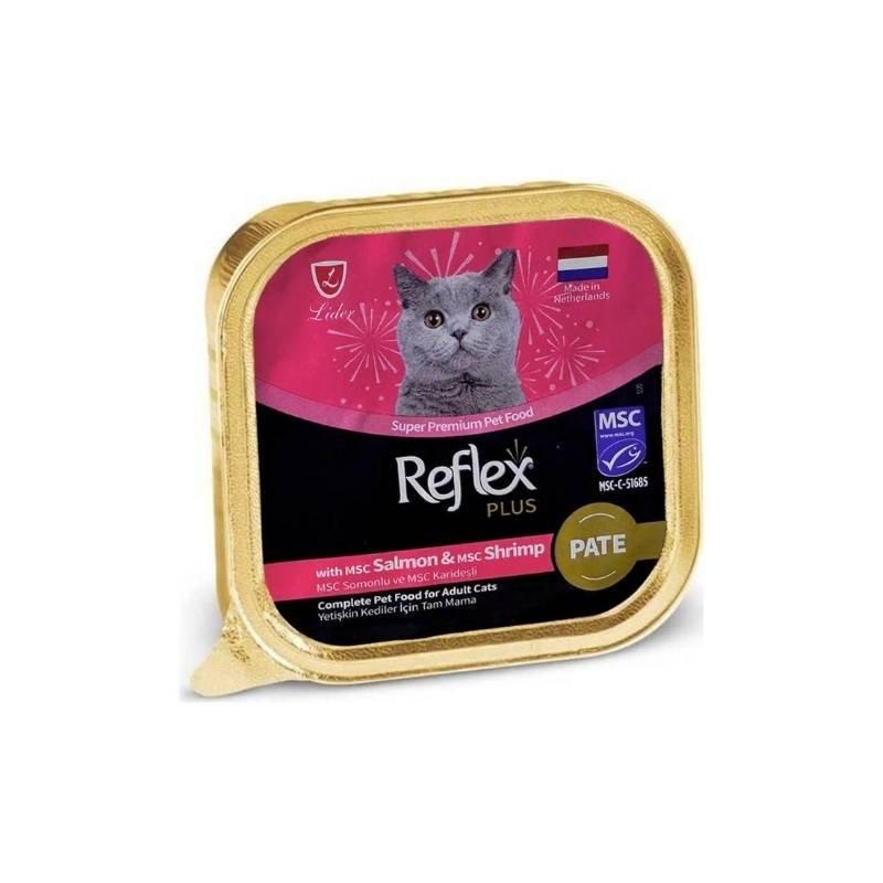 Reflex Plus Pate Somon ve Karidesli Yaş Kedi Maması 85gr