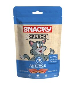 Snacky Crunchy Somonlu Kedi Ödülü Yaşlanma Karşıtı Anti Age 60gr