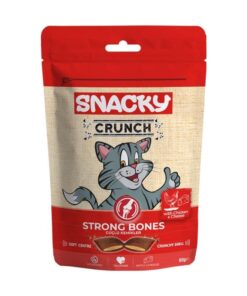 Snacky Crunch Tavuklu ve Peynirli Kedi Ödülü Güçlü Kemikler 60gr