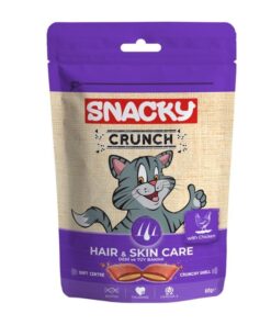 Snacky Crunch Tavuklu Tüy Sağlığı İçin Kedi Ödülü Hair Skin 60gr