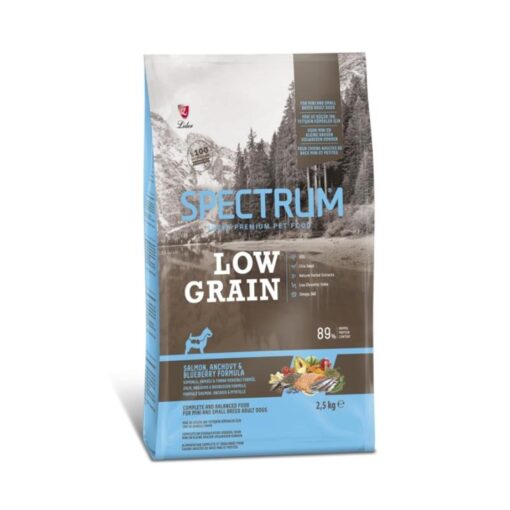 Spectrum Az Tahıllı Small Mini Somon ve Hamsi Yetişkin Köpek Maması 2,5Kg