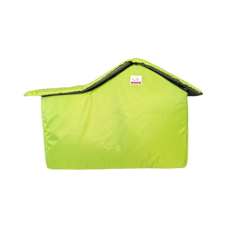 TarzPet Dış Mekan Kumaş Çatılı Ev Yeşil 58x43x35 cm - Görsel 3