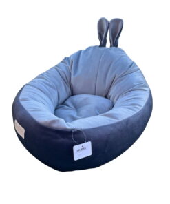 TarzPet Kulaklı Yatak Gri 50x47x18 cm