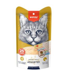 Wanpy Karışık 8 Lezzetli Krema Kedi Ödülü 25x14gr