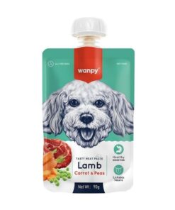 Wanpy Taze Kuzulu ve Havuçlu Köpek Et Ezmesi 90 gr