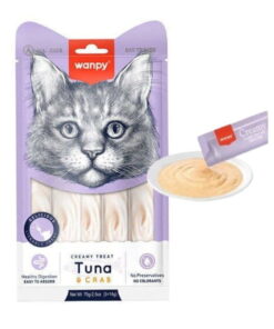 Wanpy Ton Balıklı Yengeçli Krema Kedi Ödülü 5x14gr