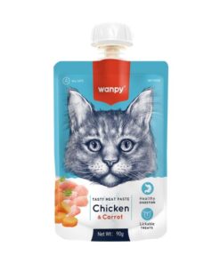 Wanpy Tavuk ve Havuçlu Ezme Kedi Ödülü 90gr