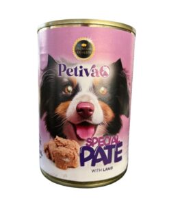 Petiva Kuzu Etli Kıyılmış Yetişkin Köpek Yaş Maması 400gr