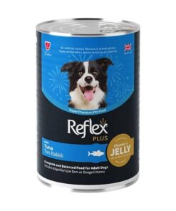 Reflex Plus Ton Balıklı Jöle İçinde Parçacıklı Köpek Yaş Maması 400gr