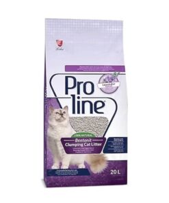 Proline Topaklanan Lavanta Kokulu İnce Taneli Kedi Kumu 20Lt