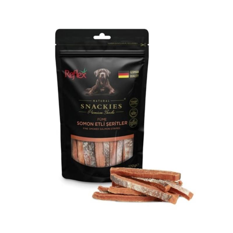 Reflex Snackies Füme Somon Etli Şeritler Köpek Ödülü 170gr