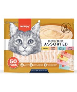 Wanpy Karışık 4 Lezzetli Krema Kedi Ödülü 50x14gr