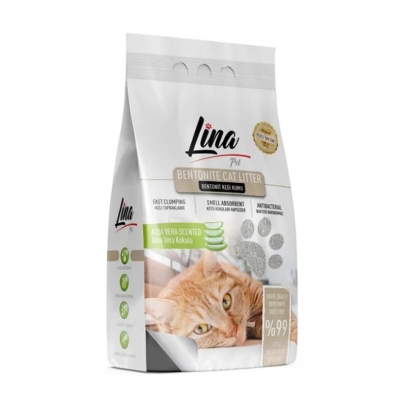 Lina Aleo Veralı Kedi Kumu İnce Taneli 5Lt