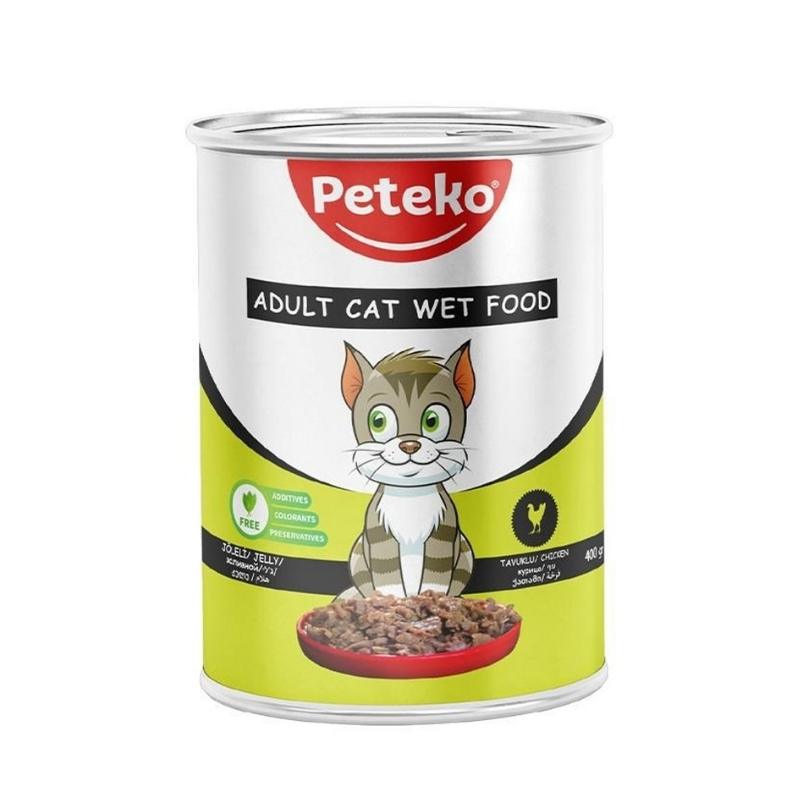 Peteko Tavuklu Kedi Yaş Maması 400gr