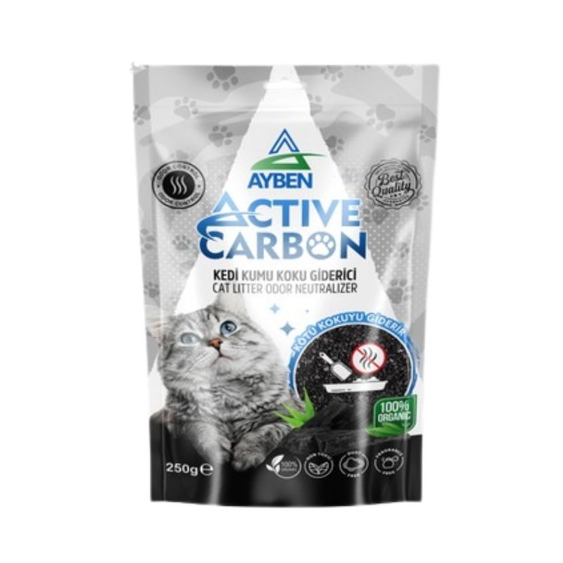 Ayben Aktif Karbonlu Kedi Kumu Koku Giderici 250gr
