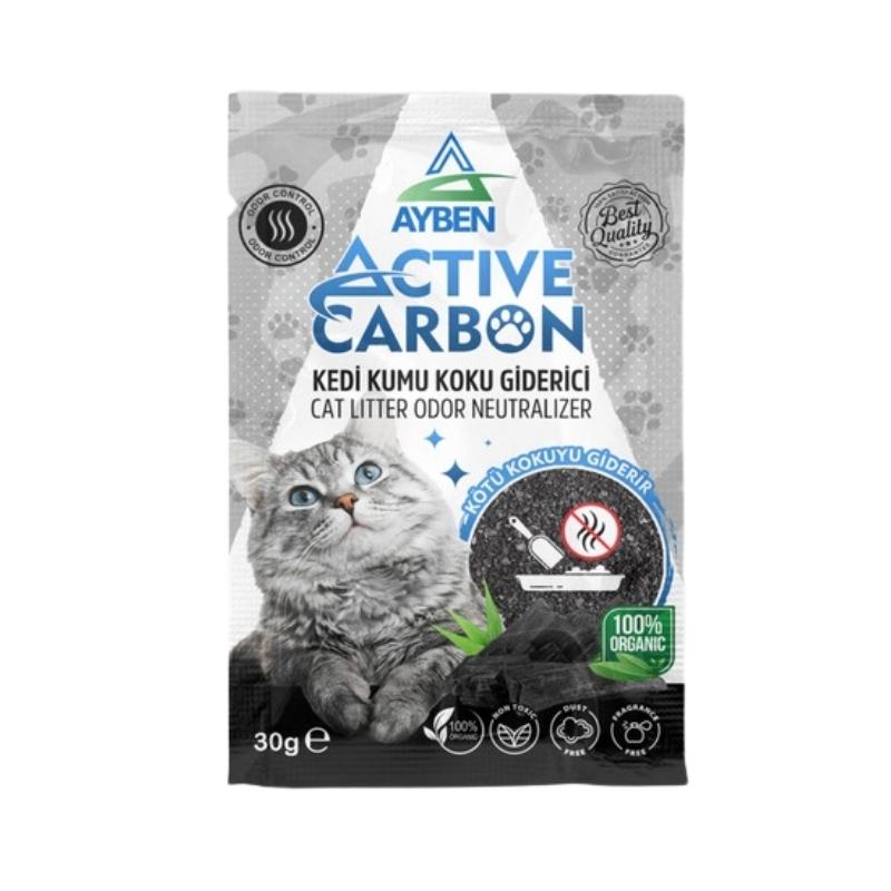 Ayben Aktif Karbonlu Kedi Kumu Koku Giderici 30gr