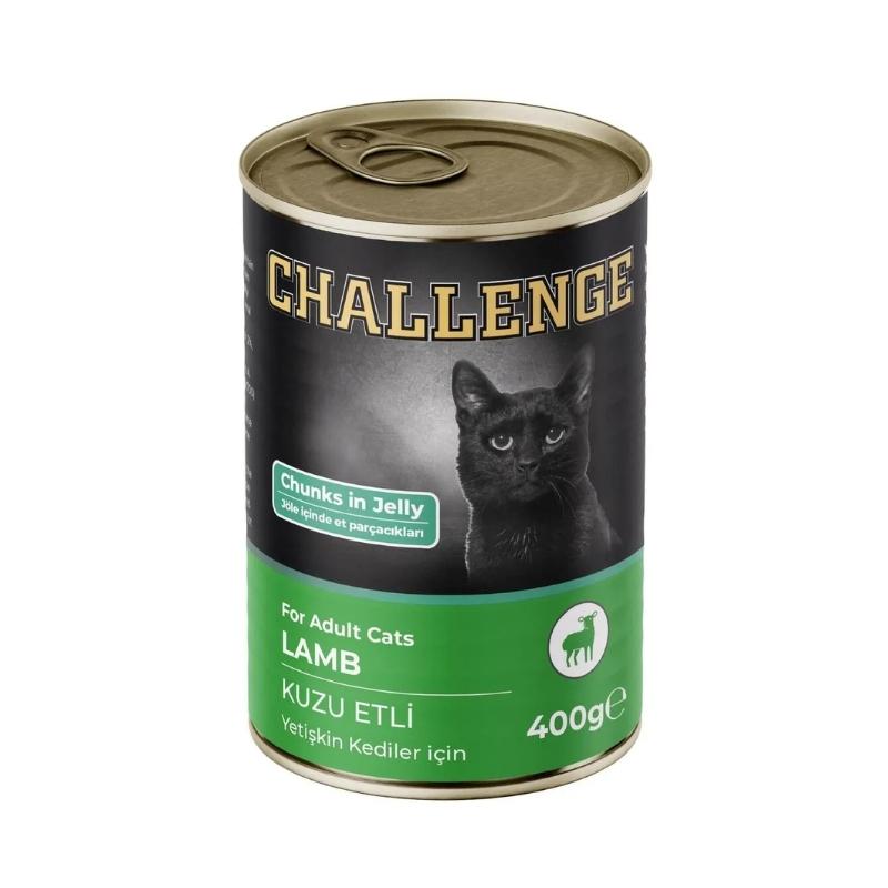 Challenge Kuzu Etli Yetişkin Kedi Yaş Mama 400gr