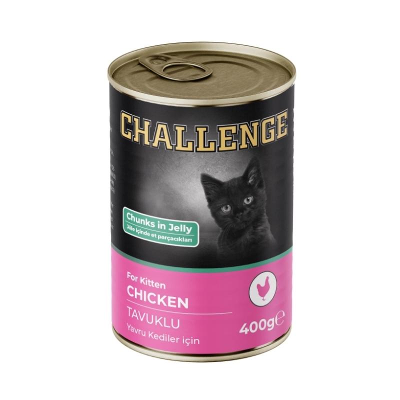 Challenge Tavuklu Yavru Kedi Yaş Mama 400gr